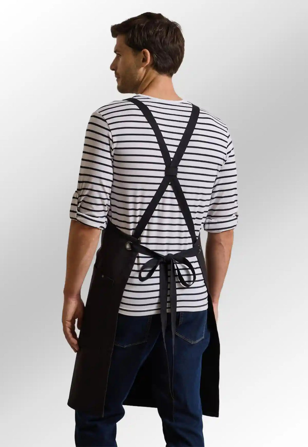 Clip 'n' Clasp Cross - Back Bib Apron - The Work Uniform Company