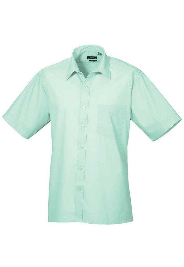 Men's Vibrant Short Sleeve Poplin Shirt PR202
