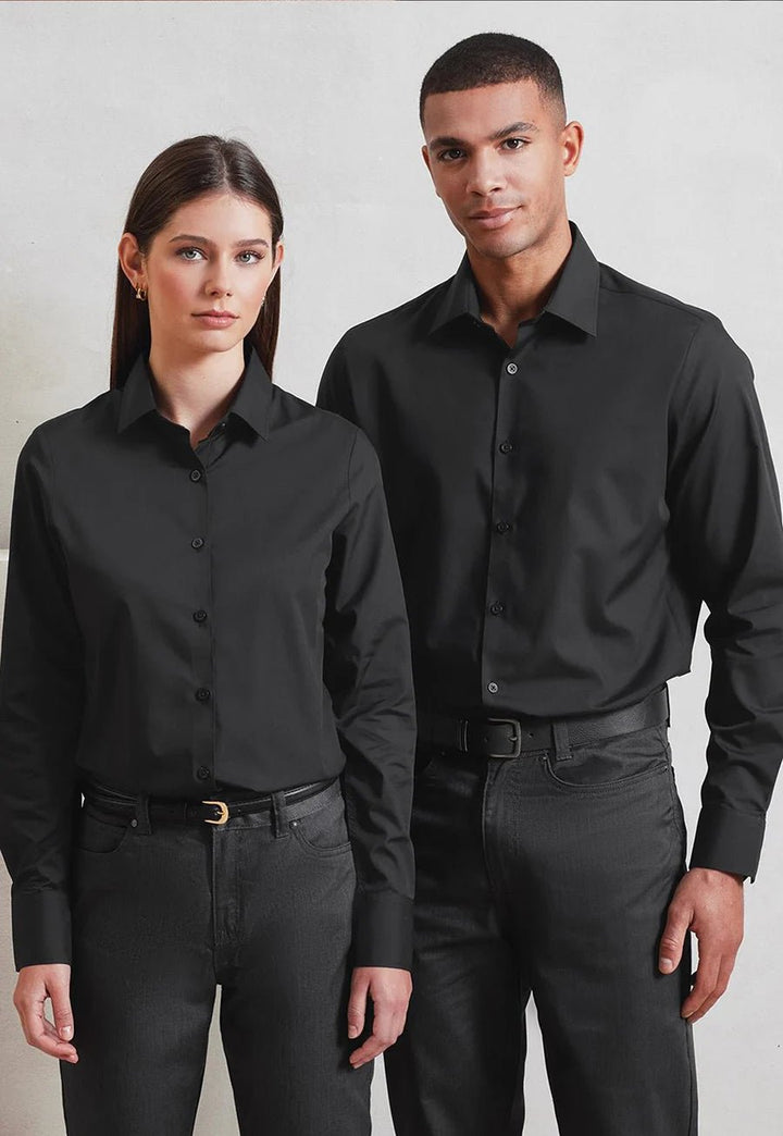 Men's Long Sleeve 'Recyclight' Poplin Shirt - The Work Uniform Company