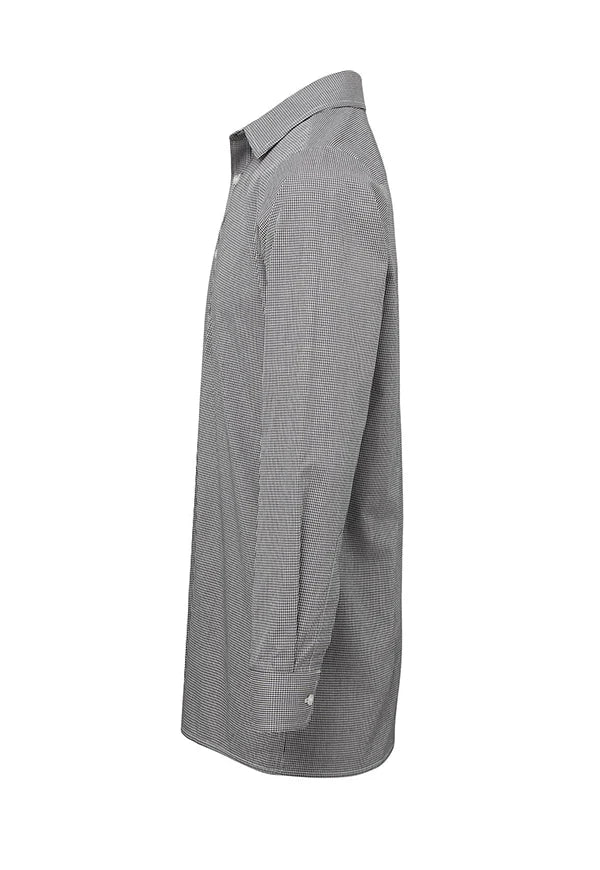 Mens Microcheck Gingham Long Sleeve Shirt - The Work Uniform Company