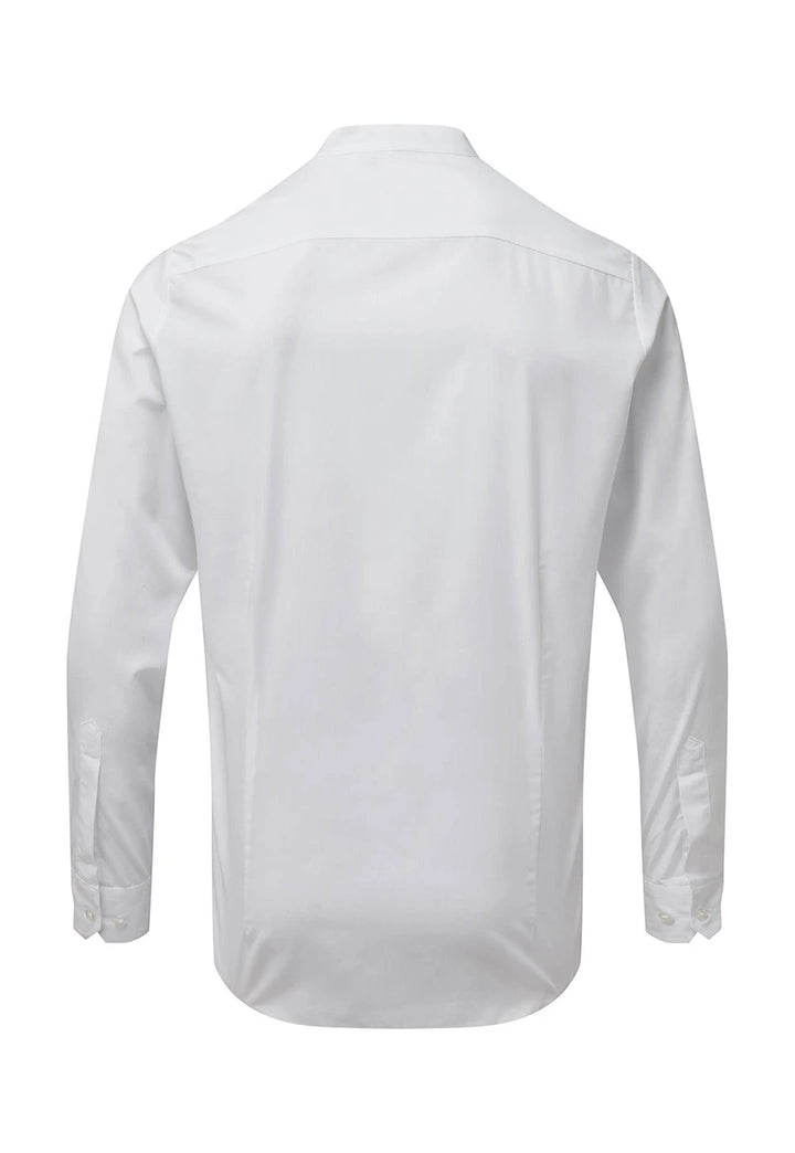 Men's Banded Collar Grandad Long Sleeve Shirt - The Work Uniform Company