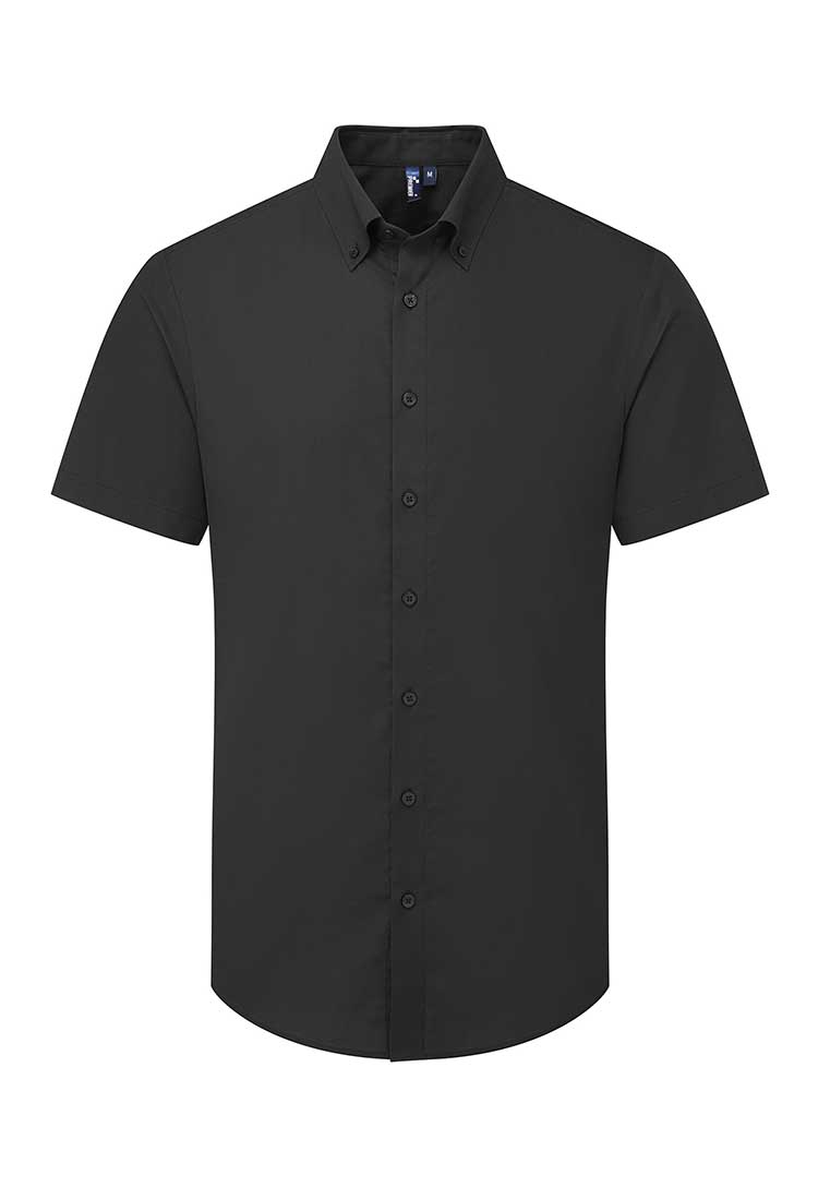 A PR286 ‘Supreme’ Oxford short sleeve shirt in Black