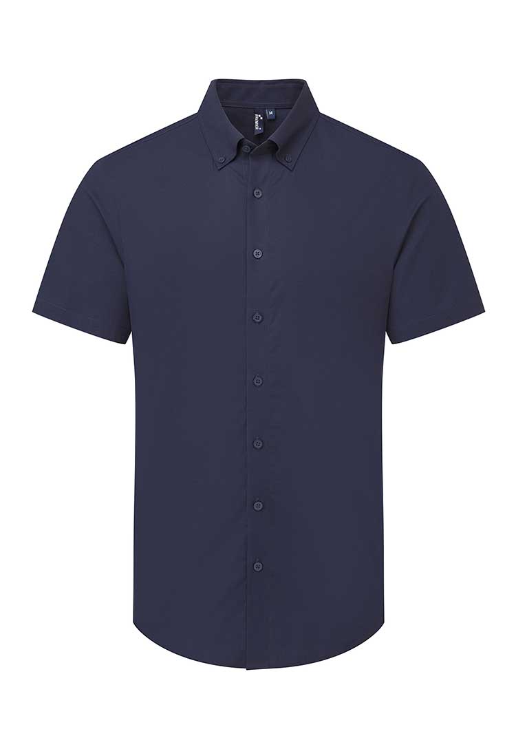 A PR286 ‘Supreme’ Oxford short sleeve shirt in Navy