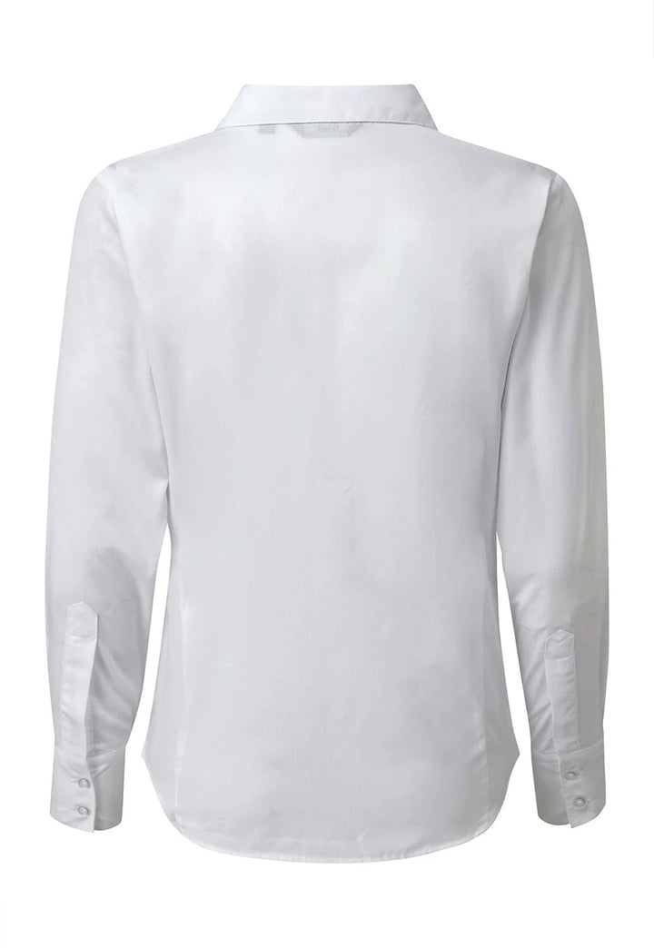 Women's Cool Long Sleeve Poplin Blouse - The Work Uniform Company