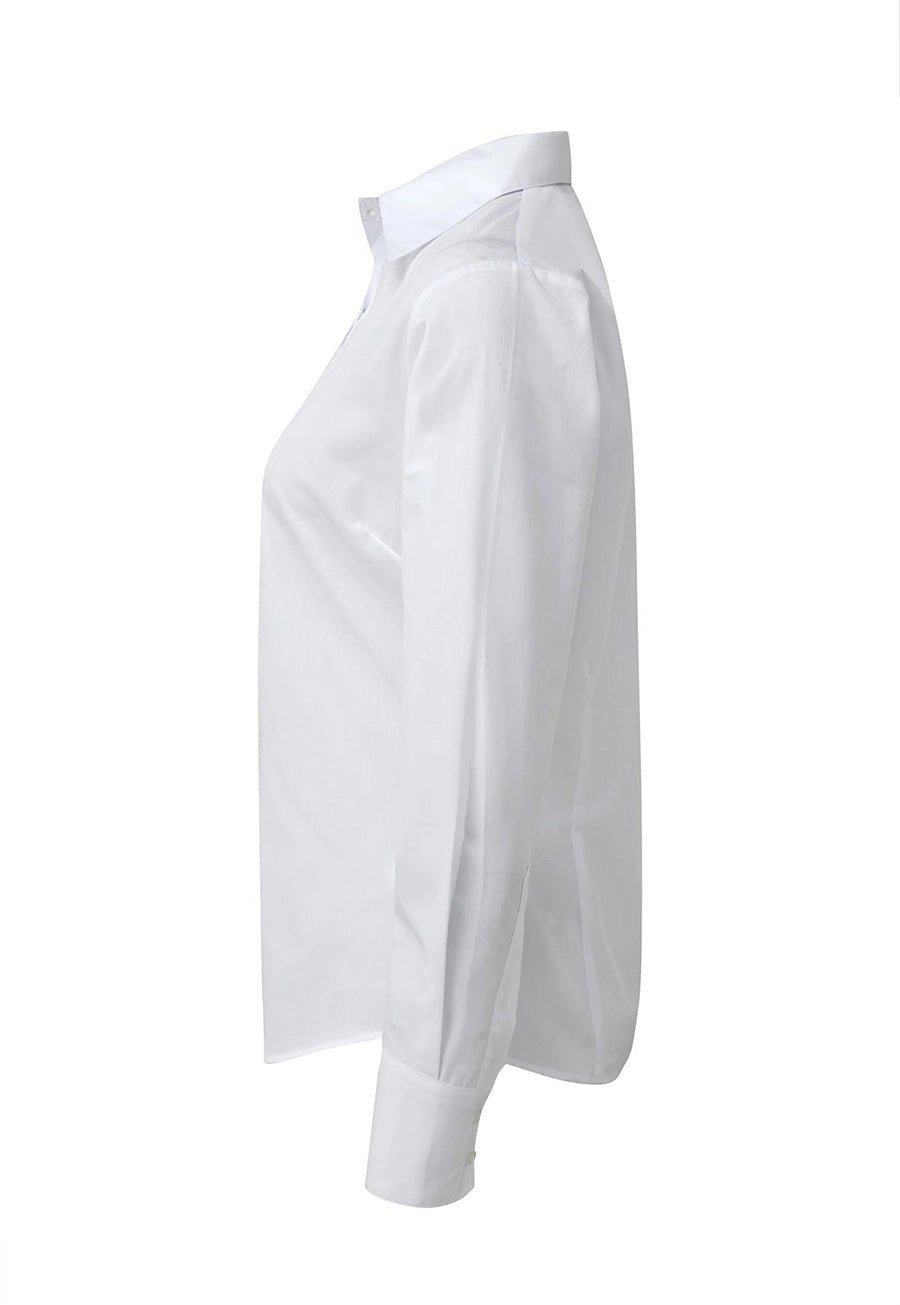 Women's Cool Long Sleeve Poplin Blouse - The Work Uniform Company
