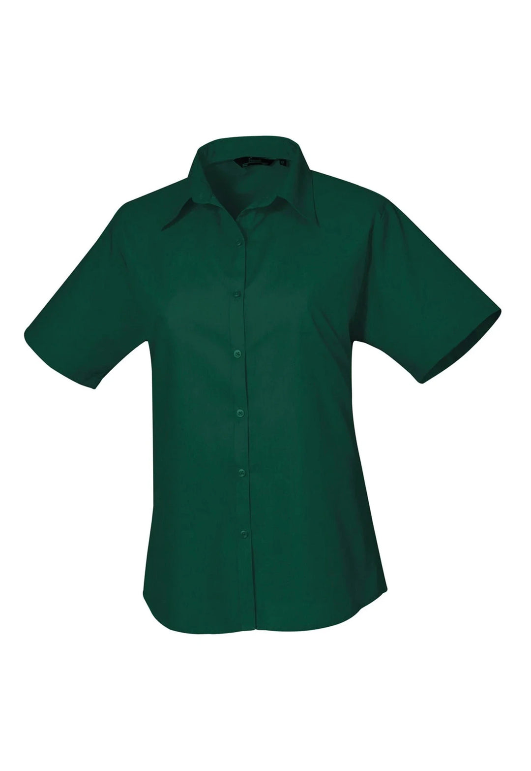 Women's Short Sleeve Poplin Blouse - The Work Uniform Company