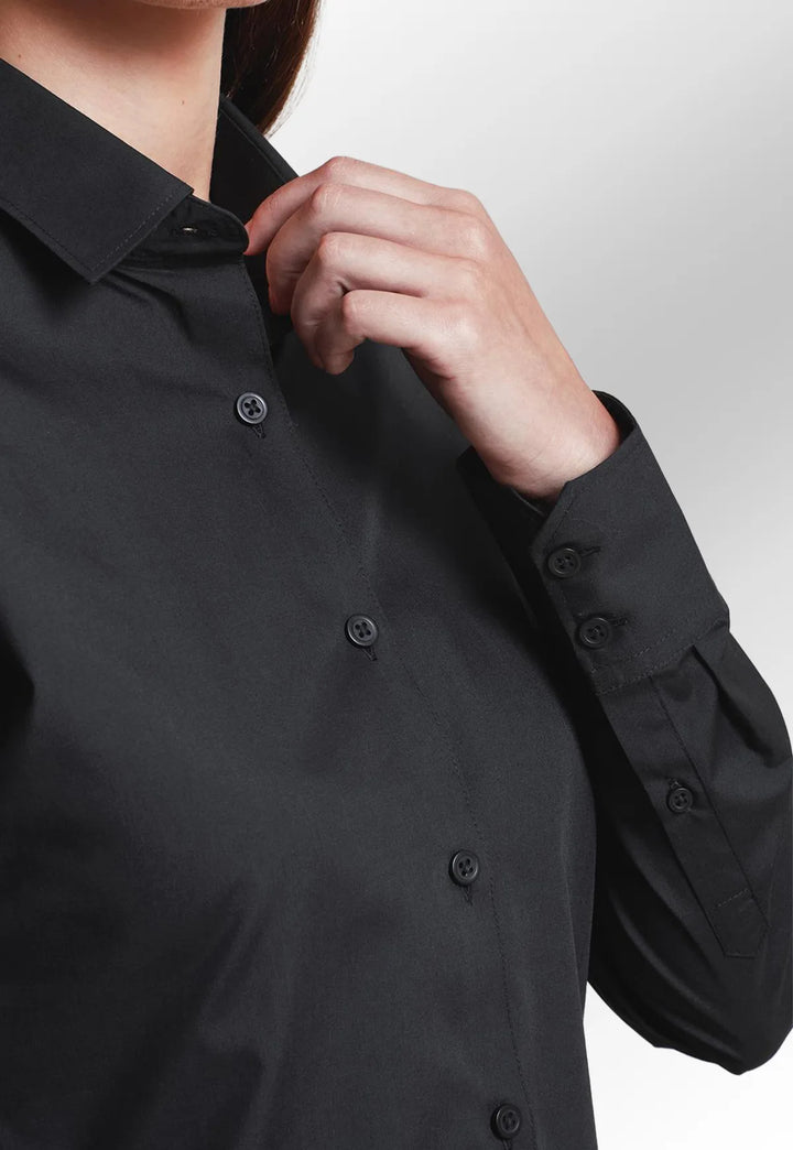 Women's Long Sleeve 'Recyclight' Poplin Shirt - The Work Uniform Company