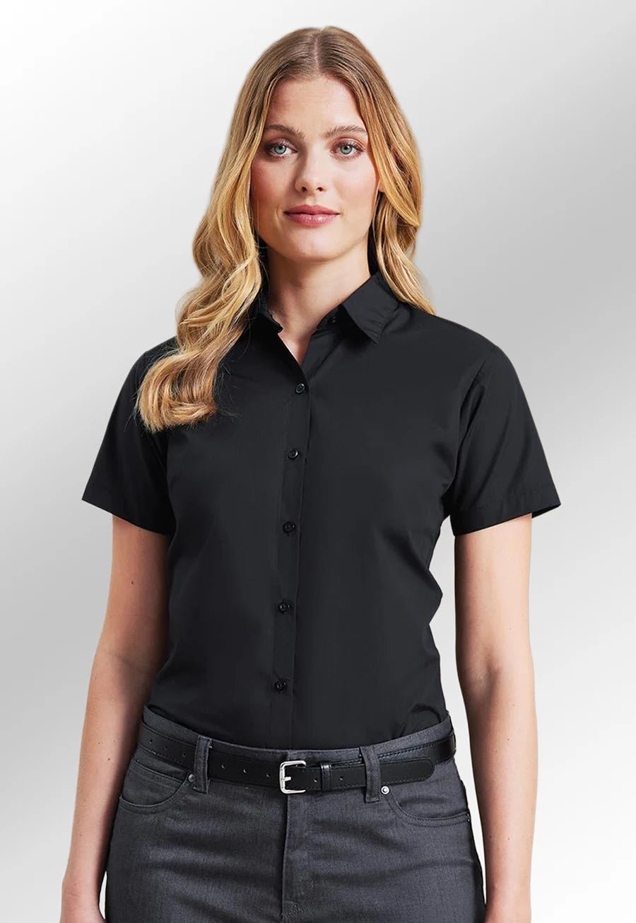 Women's Supreme Poplin Short Sleeve Shirt - The Work Uniform Company