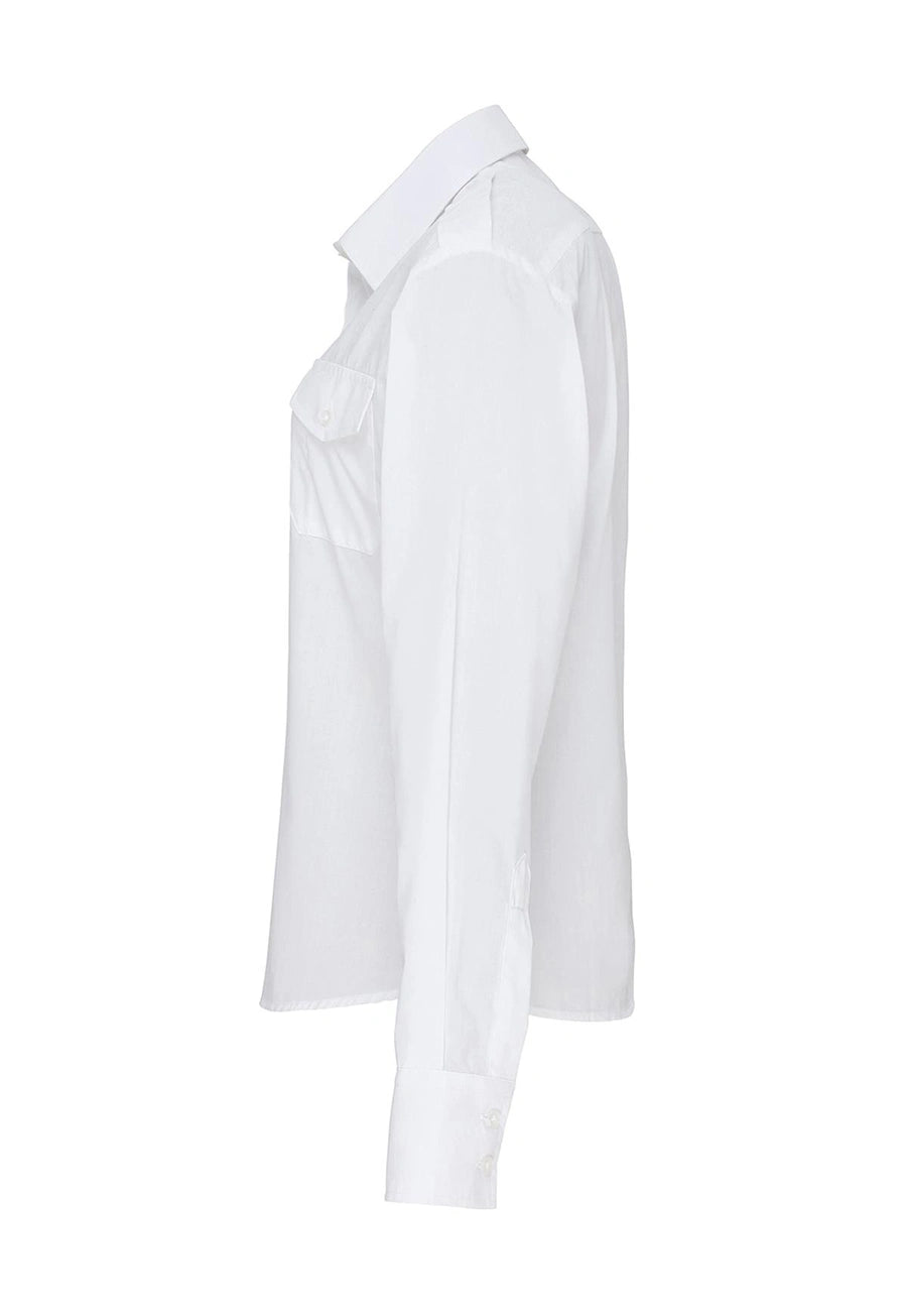 Women's Long Sleeve Pilot Shirt - The Work Uniform Company