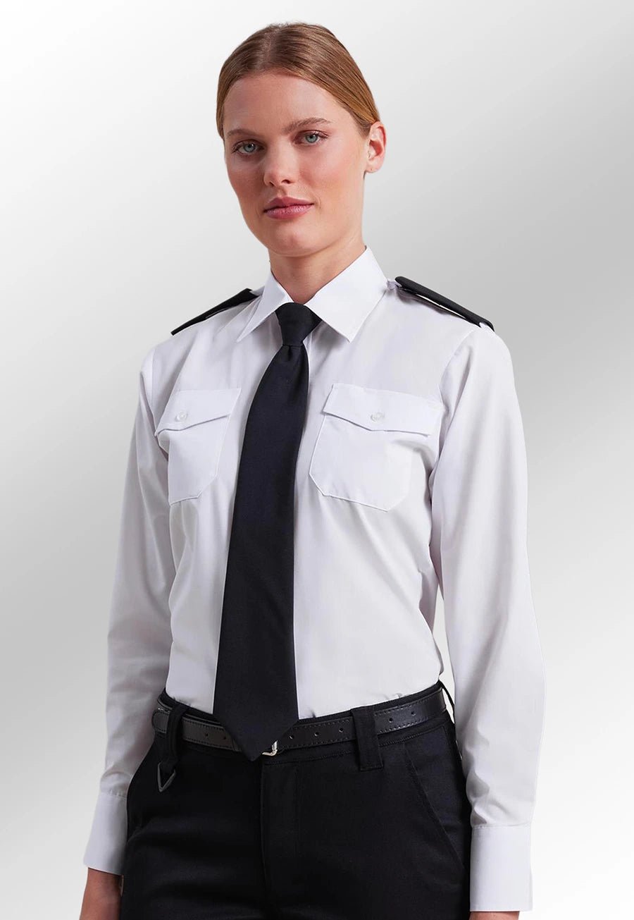 Women's Long Sleeve Pilot Shirt - The Work Uniform Company