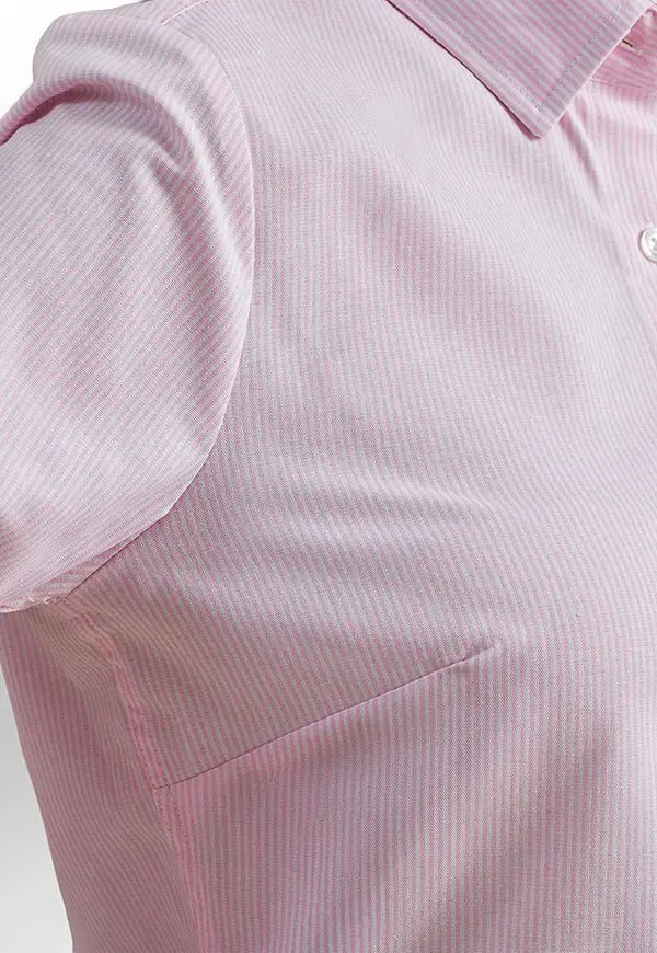Women's Cotton-Rich Oxford Striped Blouse - The Work Uniform Company