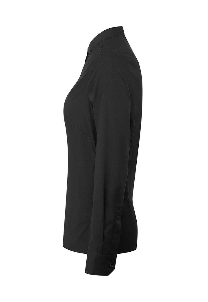 Women's Banded Collar Grandad Long Sleeve Shirt - The Work Uniform Company