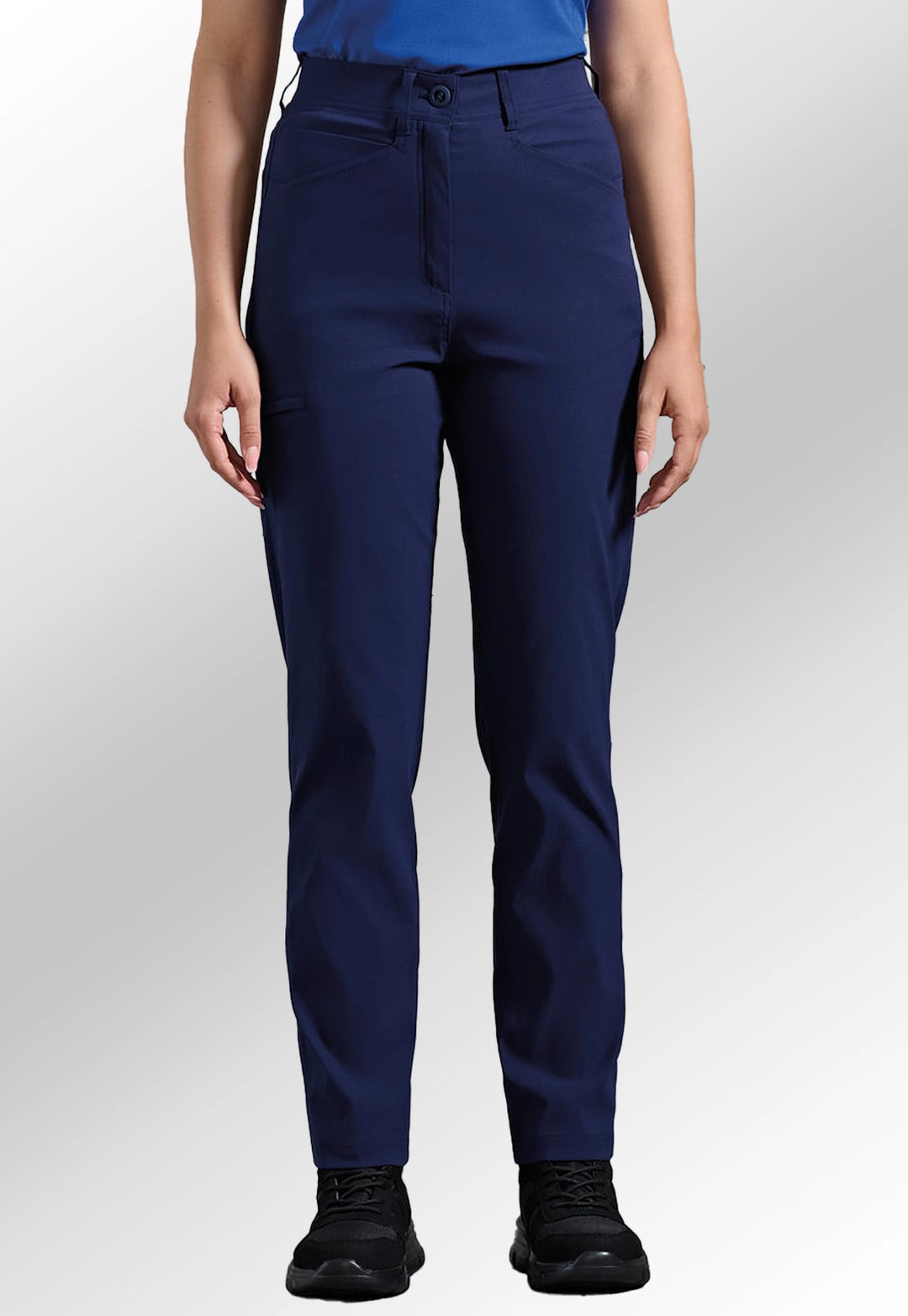 Women's Stretchchecker Work Cargo Trousers