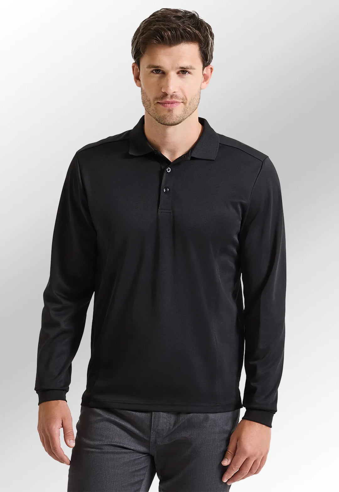 Long Sleeve Coolchecker® Piqué Polo - The Work Uniform Company