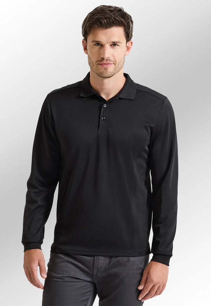 Long Sleeve Coolchecker® Piqué Polo - The Work Uniform Company
