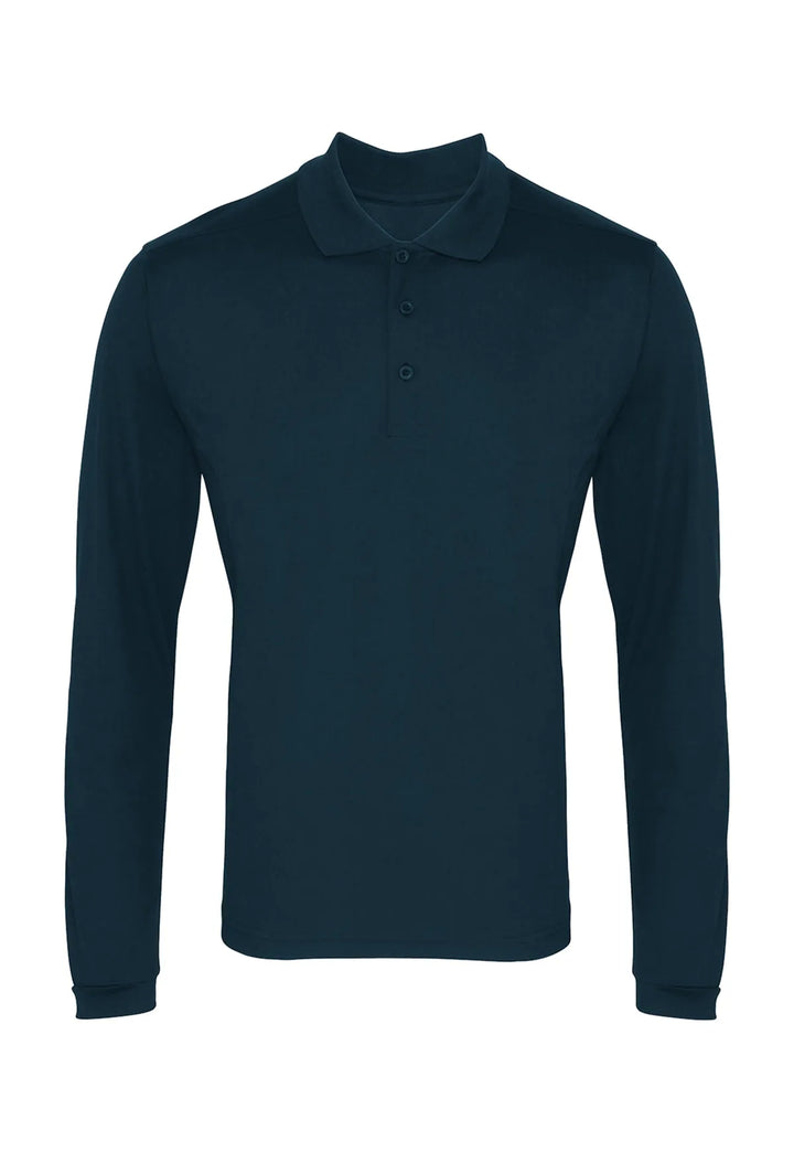 Long Sleeve Coolchecker® Piqué Polo - The Work Uniform Company