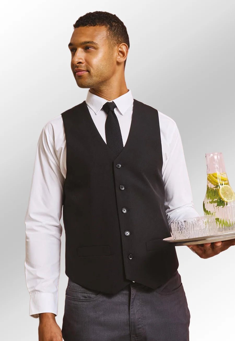 Men's Lined Polyester Waistcoat - The Work Uniform Company