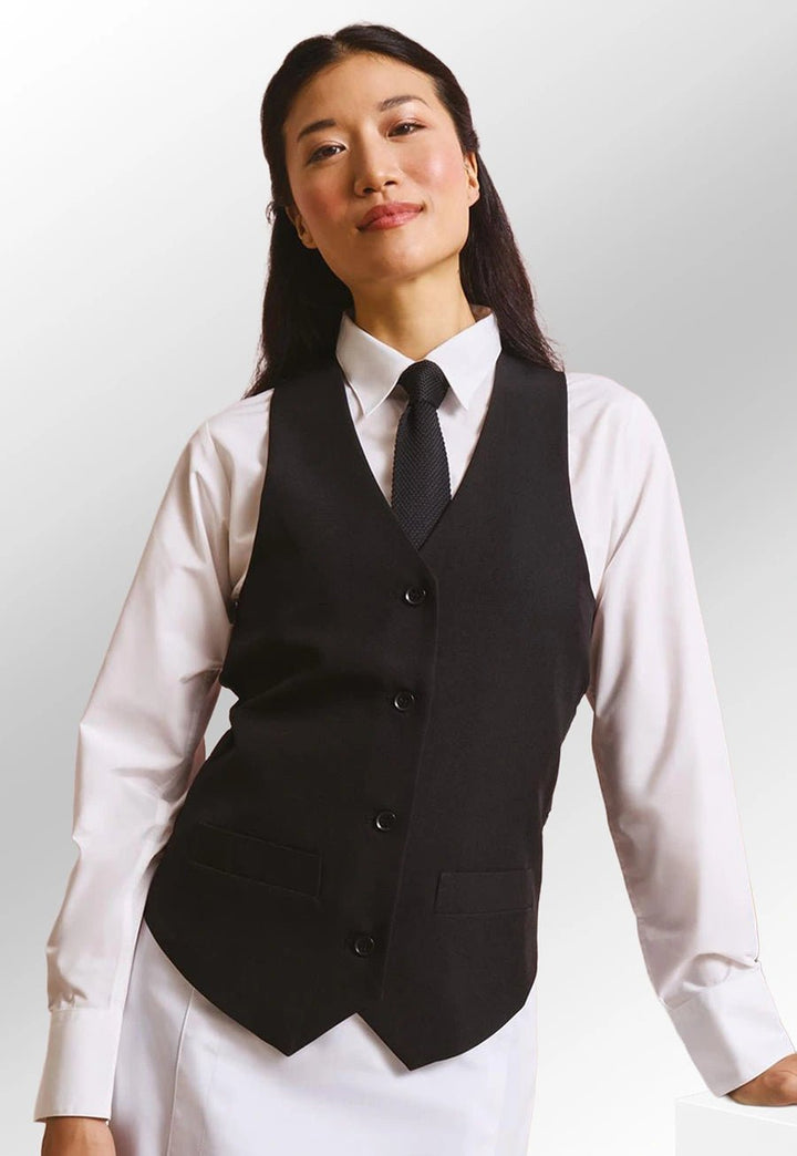 Women's Lined Polyester Waistcoat - The Work Uniform Company