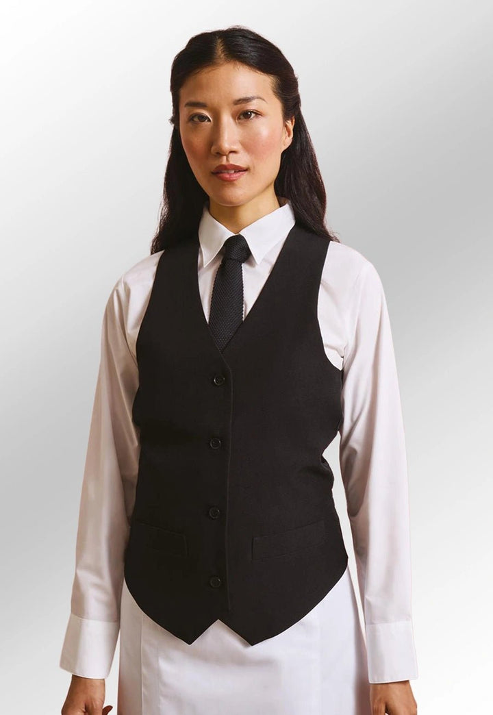 Women's Lined Polyester Waistcoat - The Work Uniform Company