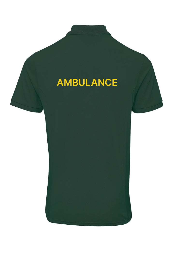 Ambulance Coolchecker® Plus Piqué Polo with Printed Logos - The Work Uniform Company