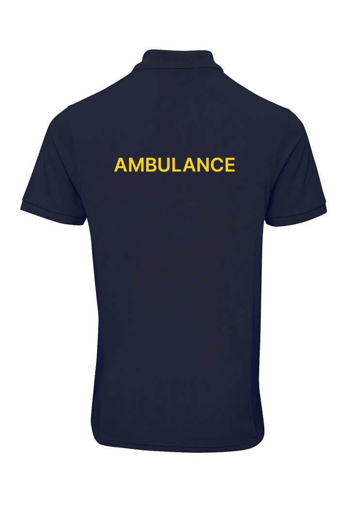 Ambulance Coolchecker® Plus Piqué Polo with Printed Logos - The Work Uniform Company