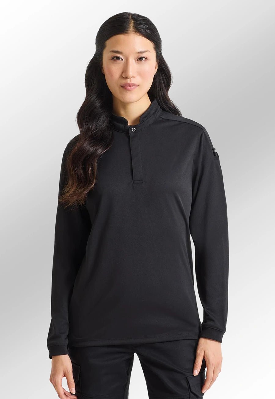Essential Coolchecker Long Sleeve Chef's Shirt - The Work Uniform Company