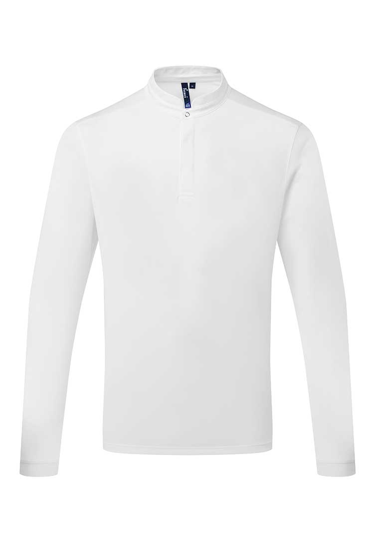 A PR647 Essential Coolchecker long sleeve chef’s shirt in White