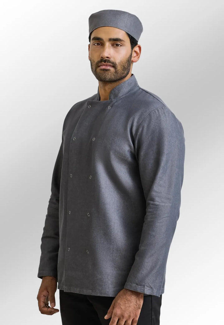 Unisex Denim Chef Jacket - The Work Uniform Company