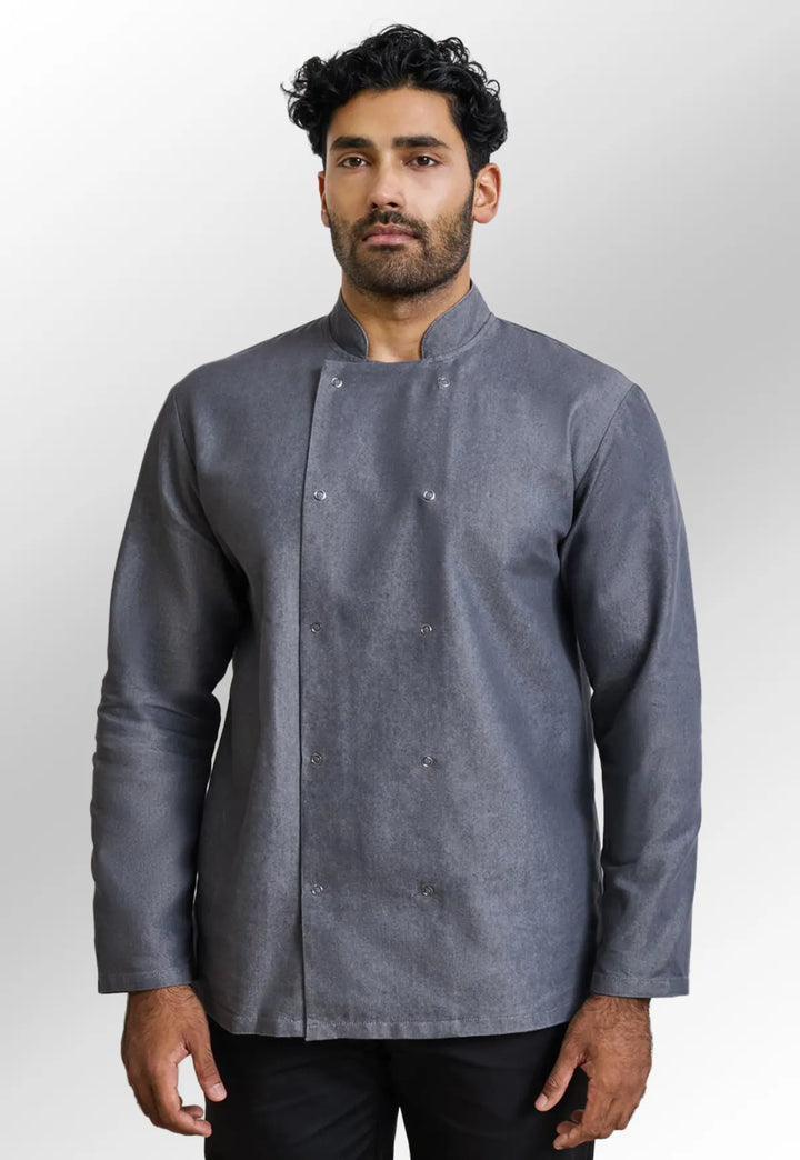 Unisex Denim Chef Jacket - The Work Uniform Company