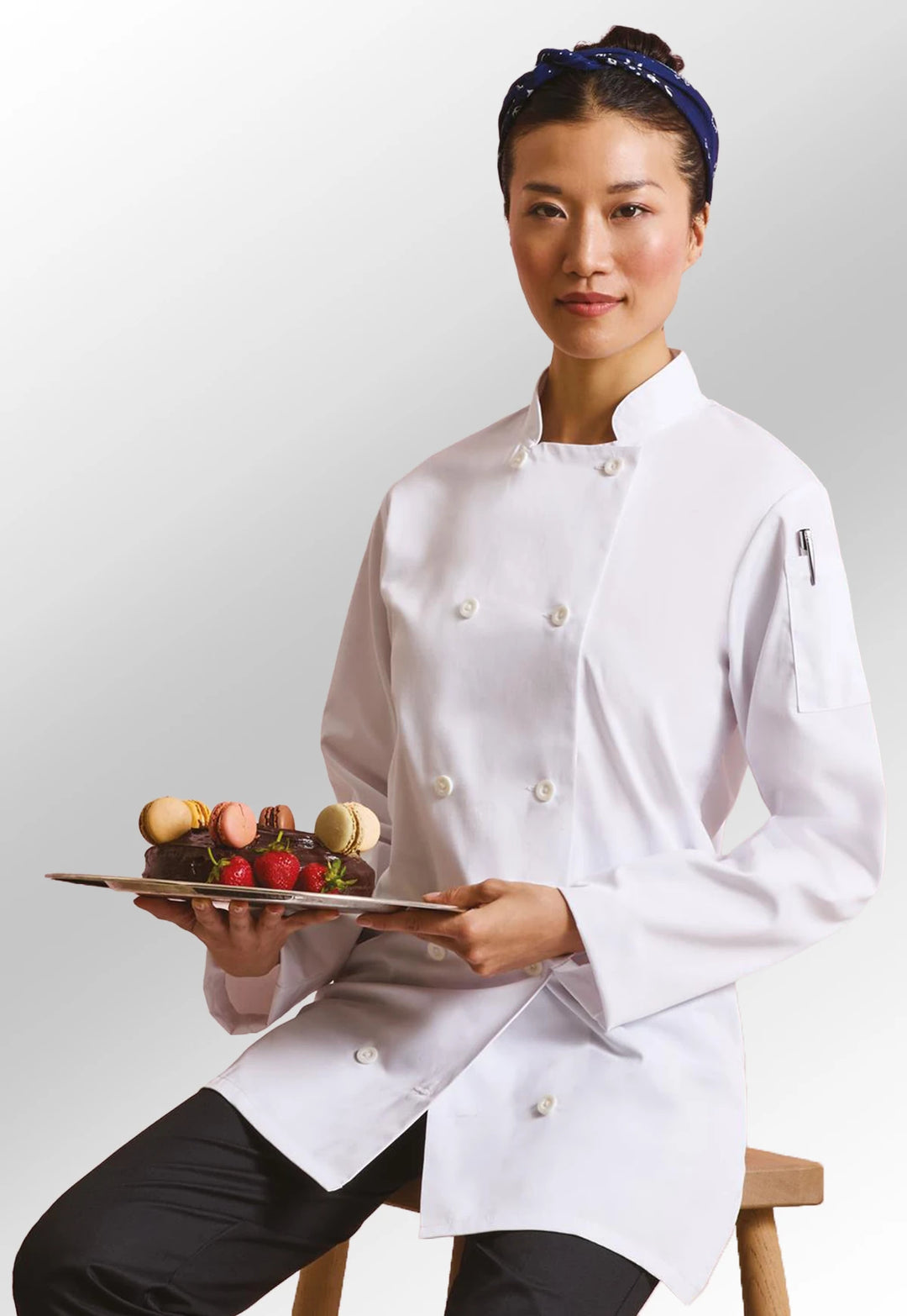 Women's Long Sleeve Chef's Jacket - The Work Uniform Company