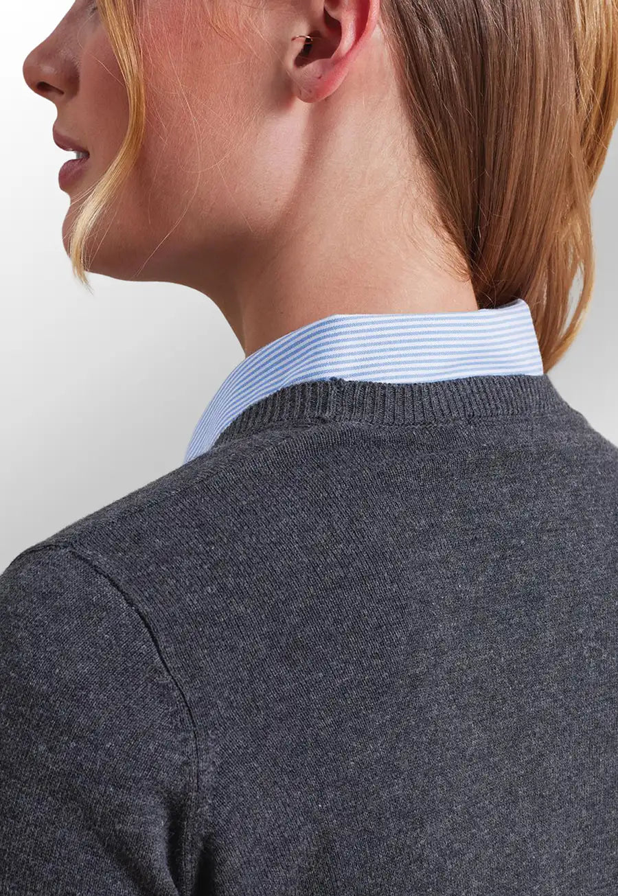 Women's Button Through Knitted Cardigan - The Work Uniform Company