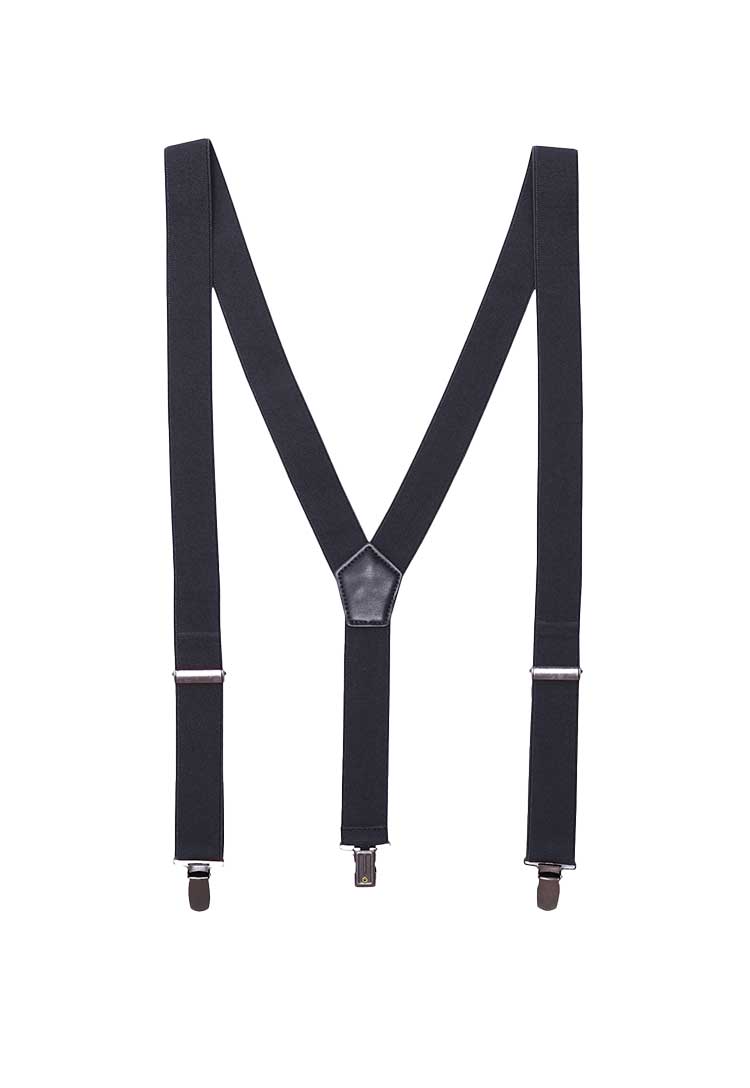 A pair of PR701 Clip-On Trouser Braces in Steel