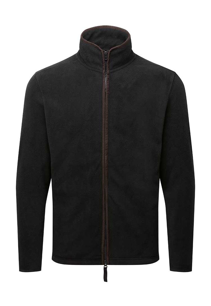 A PR823 Artisan fleece jacket in Black/Black