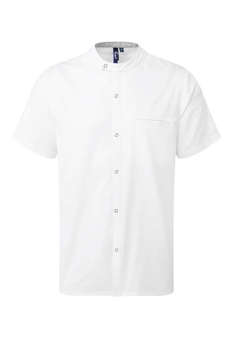 PR904 Chef's 'Recyclight' Short Sleeve Shirt in White