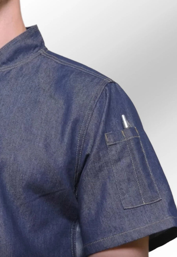 Chef's Zip-Close Short Sleeve Jacket - The Work Uniform Company