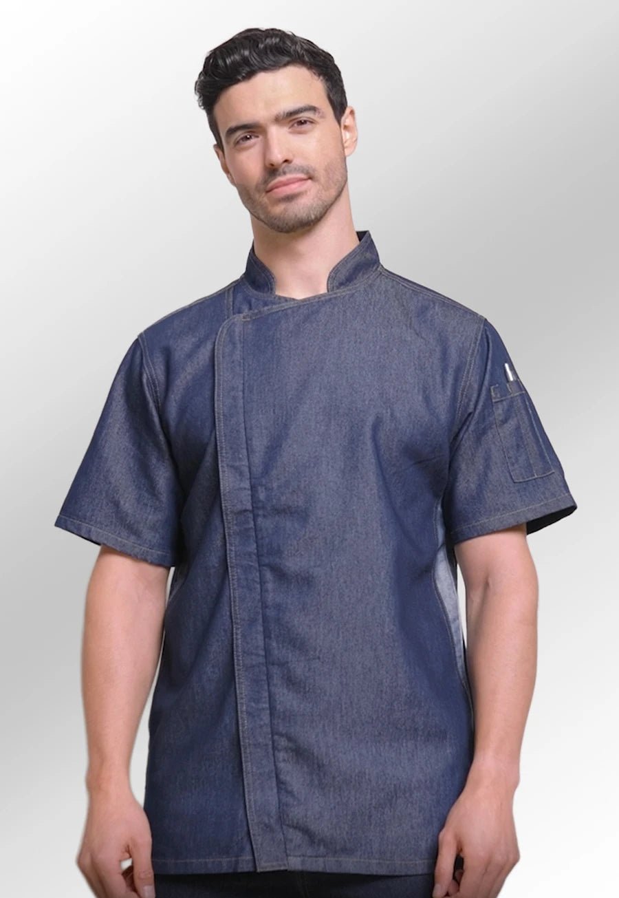 Chef's Zip-Close Short Sleeve Jacket - The Work Uniform Company
