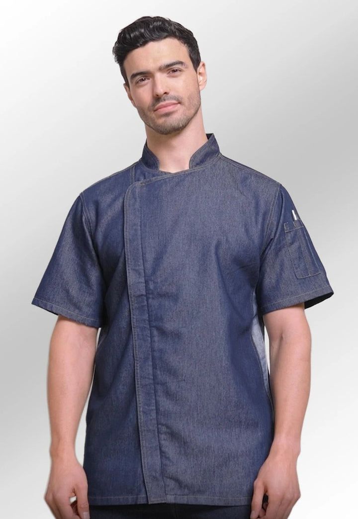 Chef's Zip-Close Short Sleeve Jacket - The Work Uniform Company