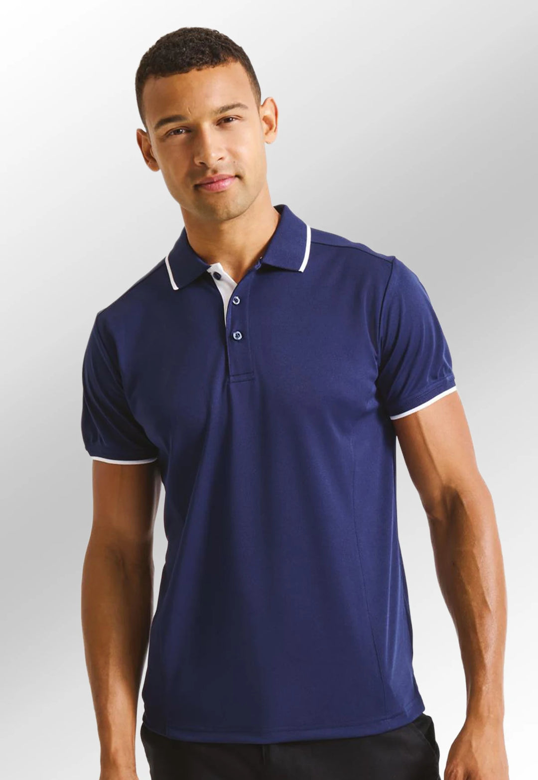 Contrast Coolchecker® Polo - The Work Uniform Company