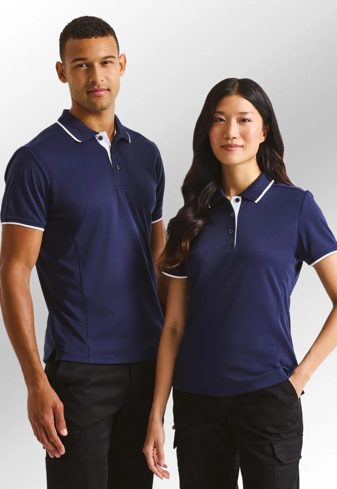 Contrast Coolchecker® Polo - The Work Uniform Company