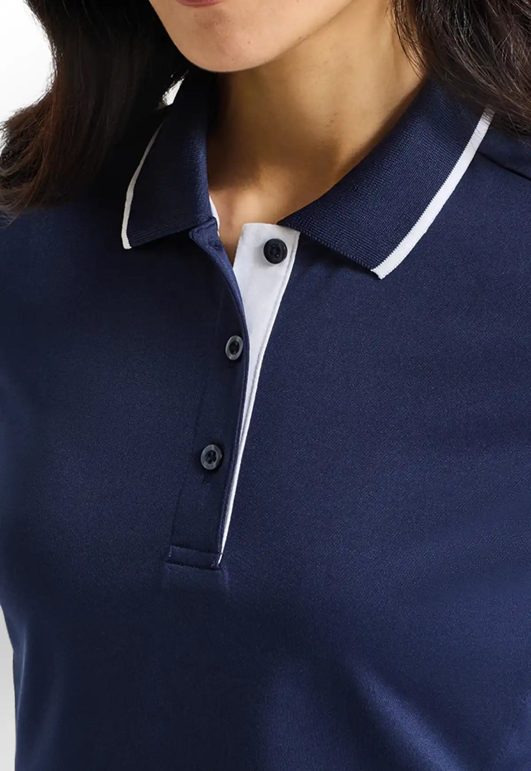 Women's Contrast Coolchecker® Polo - The Work Uniform Company