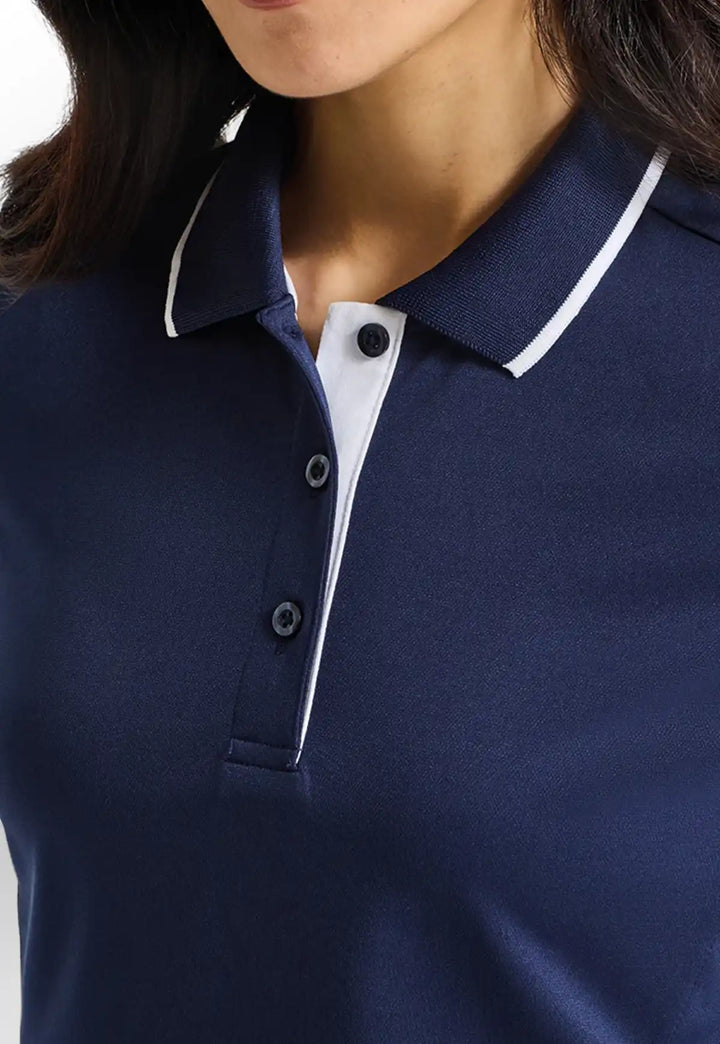 Women's Contrast Coolchecker® Polo - The Work Uniform Company