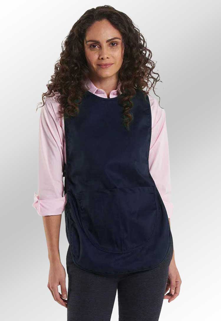 Model Wearing Premium Tabard UC920 in Navy