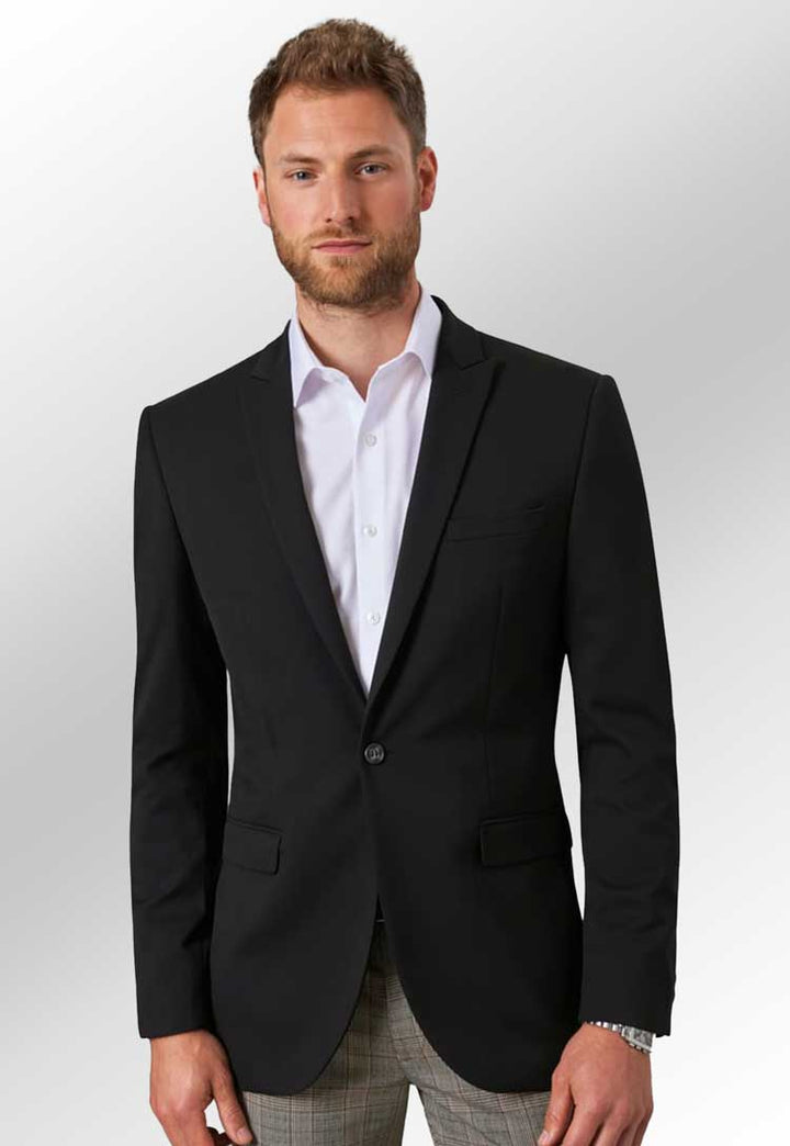 Clip of Model Wearing Pegasus Slim Fit Jacket 3551 in Navy