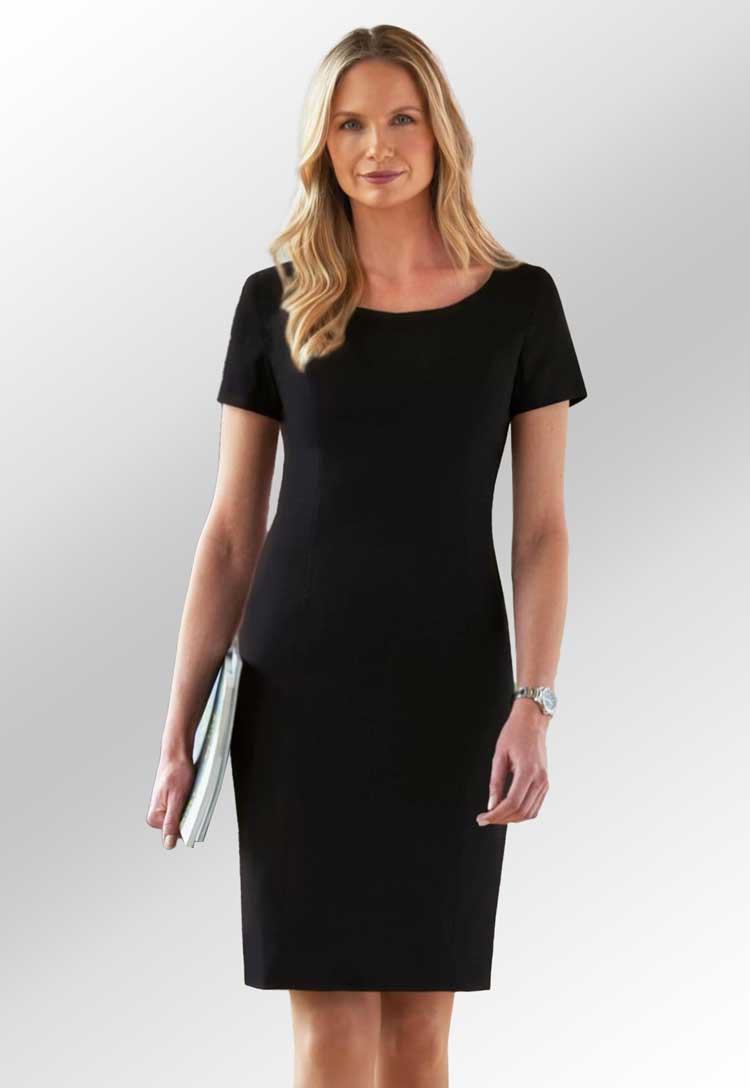 Clip of Model Wearing the Teramo Dress 2289 in Black