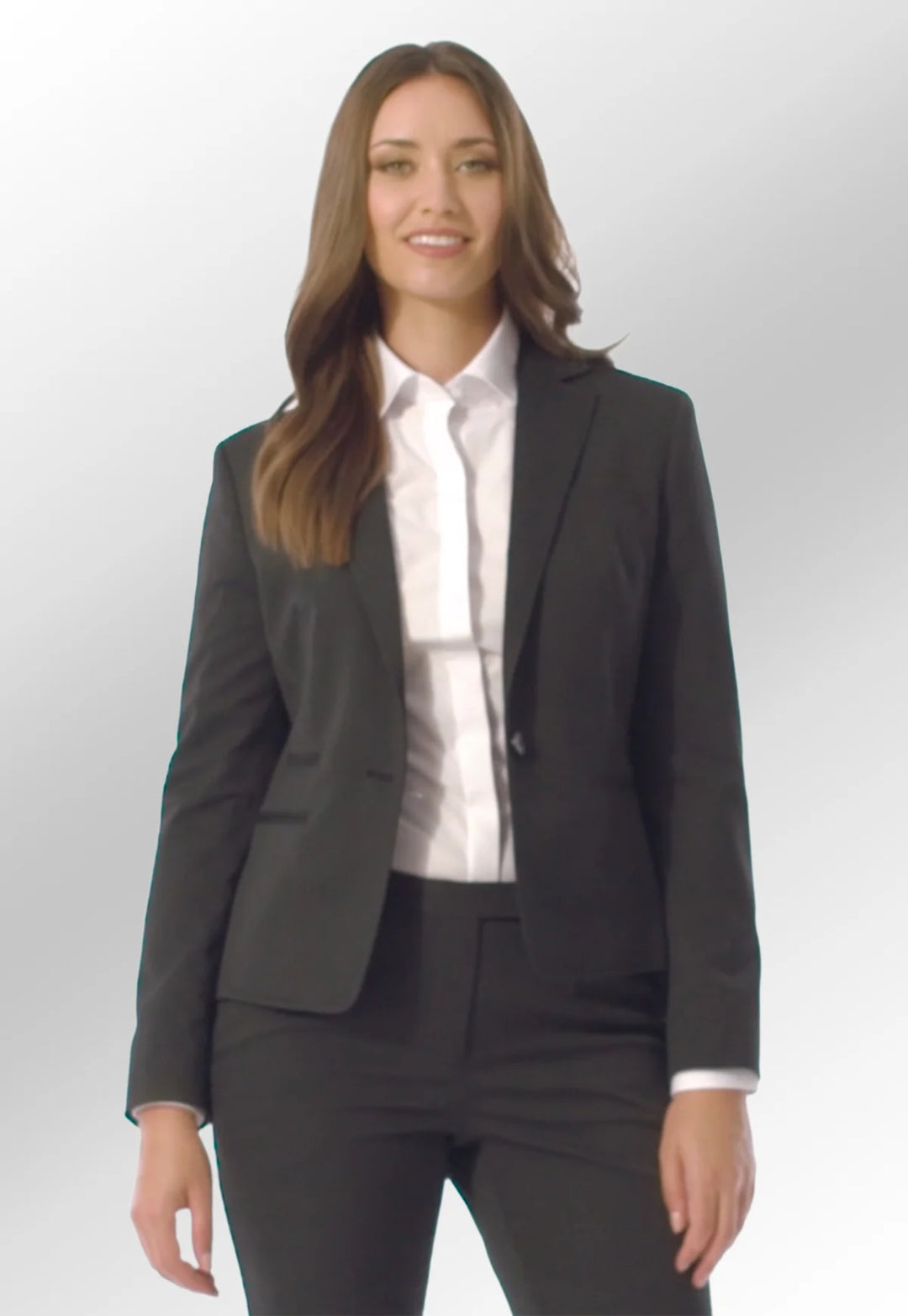 Clip of Model Wearing Ariel Slim Fit Jacket 2272 in Black