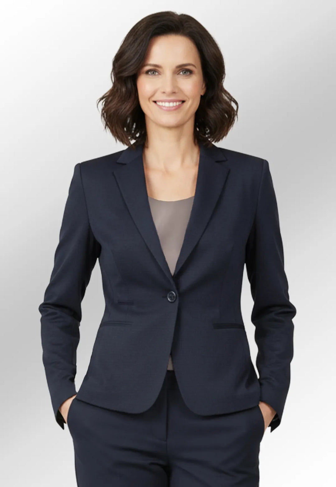 Clip of Model Wearing Ariel Slim Fit Jacket 2272 in Black