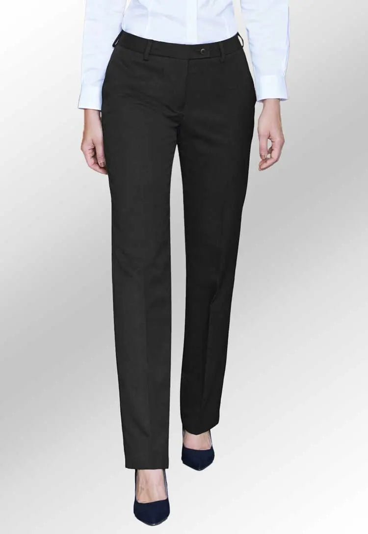 Clip of Model Wearing the Aura Straight Leg Trousers 2259 in Black