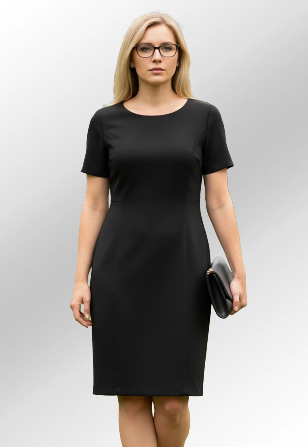 Clip of Model Wearing the Teramo Dress 2289 in Black