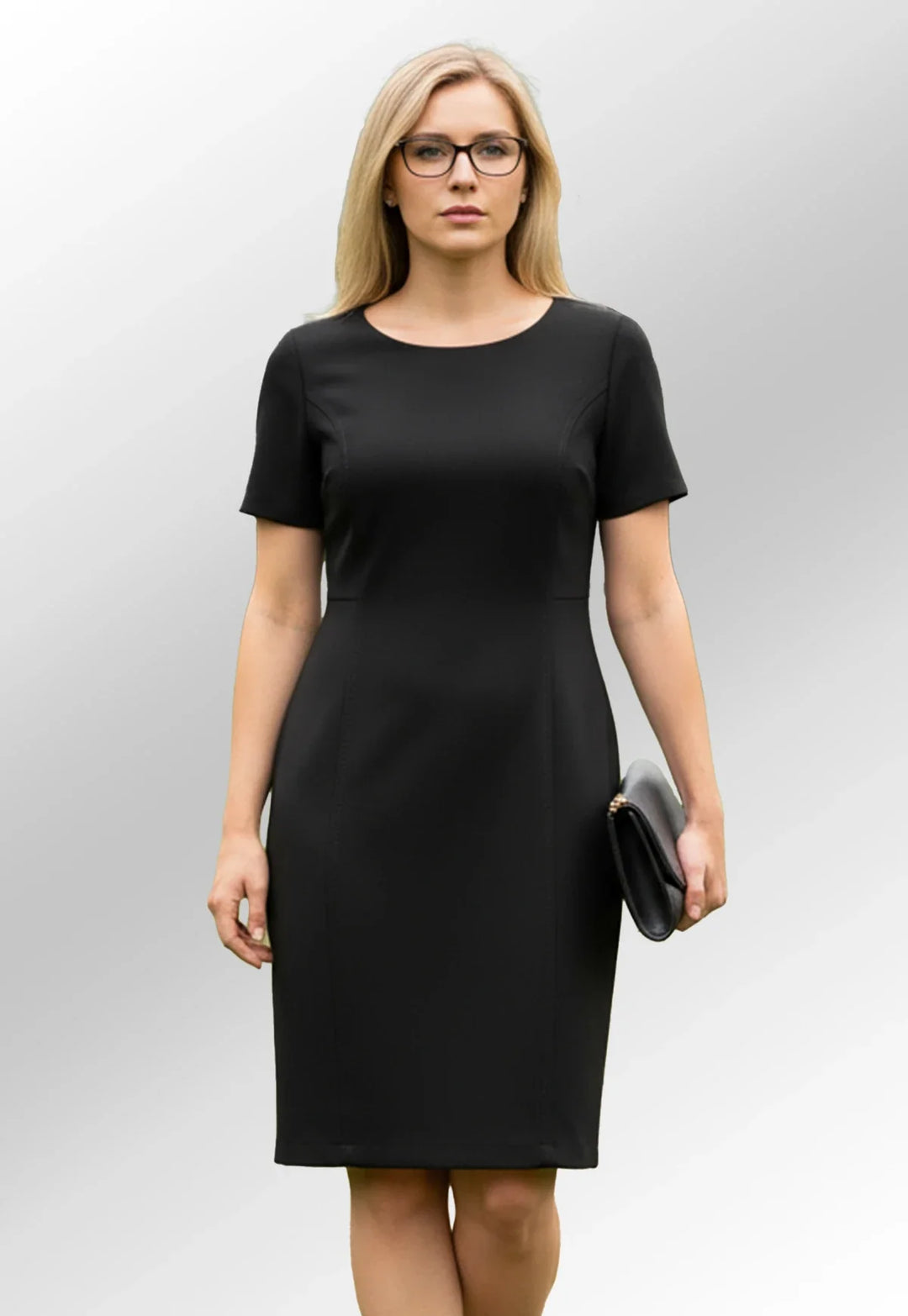 Clip of Model Wearing the Teramo Dress 2289 in Black