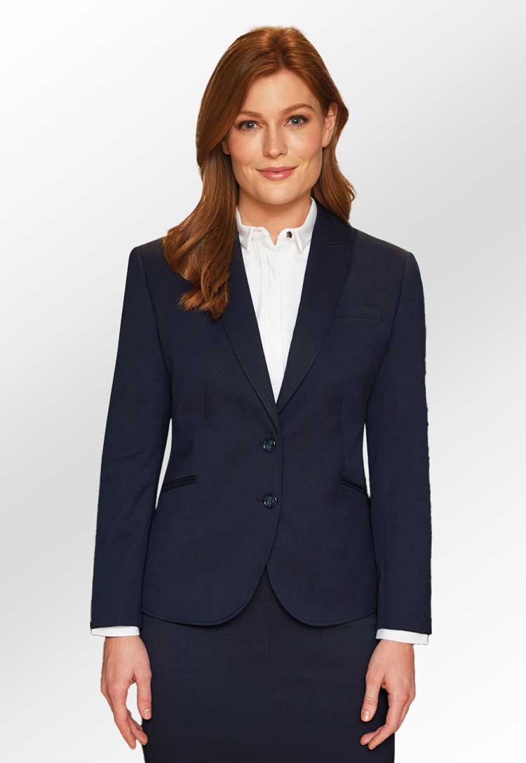 Ladies blue suit jacket best sale